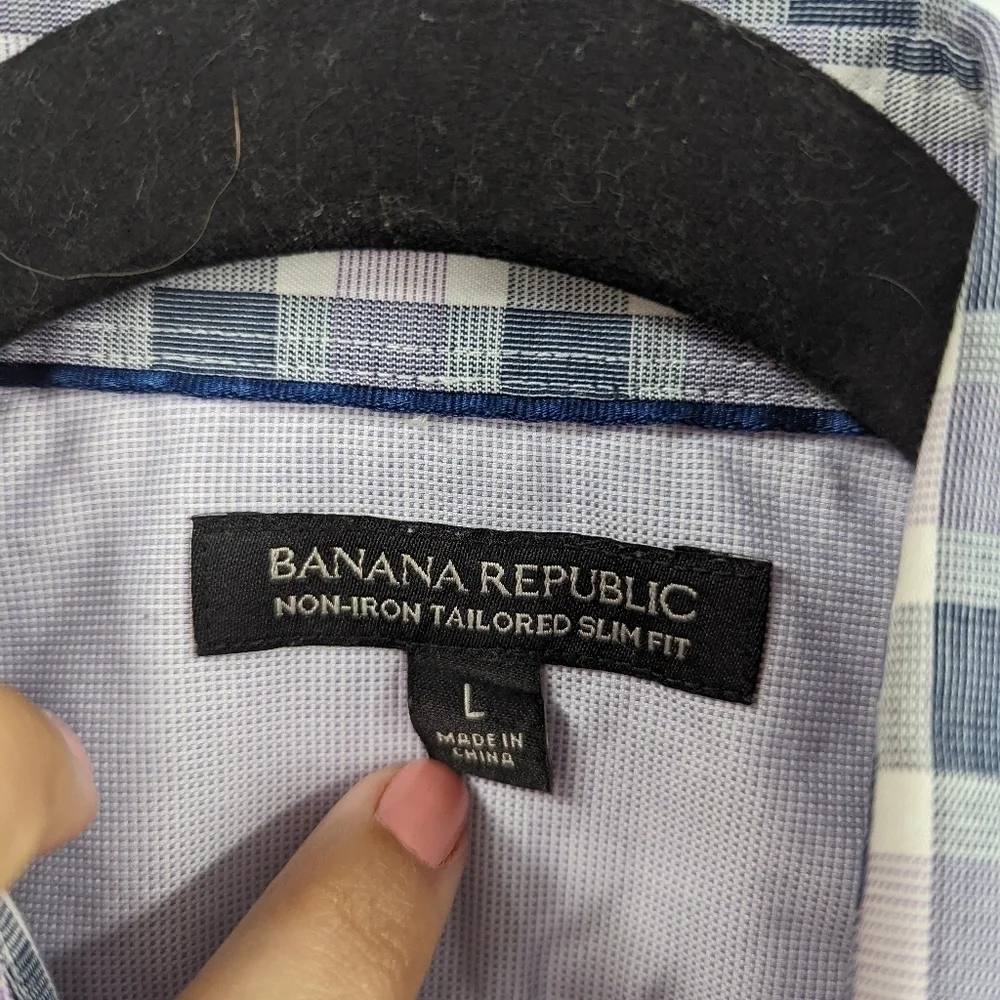 Men's BANANA REPUBLIC Non-Iron Tailored Button Down Shirt